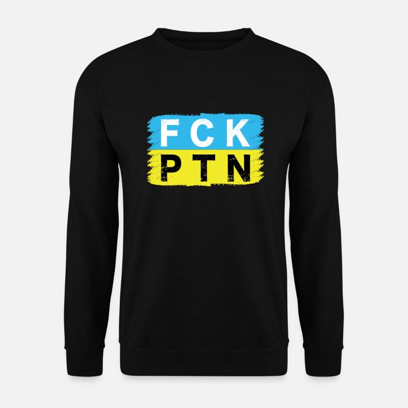 Soutenir l’Ukraine / Fuck Poutine - Sweat-shirt Unisexe - noir