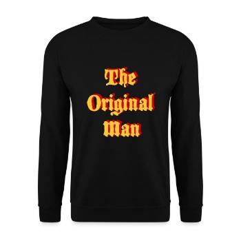 The Original Man - Unisex Sweatshirt - black - Front - Alina (178cm) & Michal (187cm)