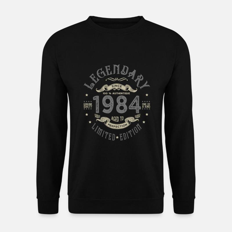 1984 Legendärer Geburtstag geboren 1984 - Unisex Pullover - Schwarz