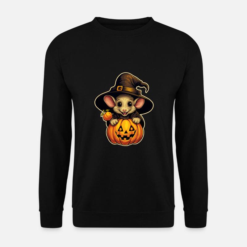 Halloween Maus - Unisex Pullover - Schwarz