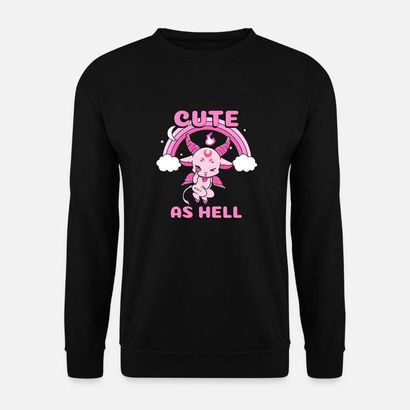 CUTE AS HELL Baphomet - Unisex Sweatshirt - black