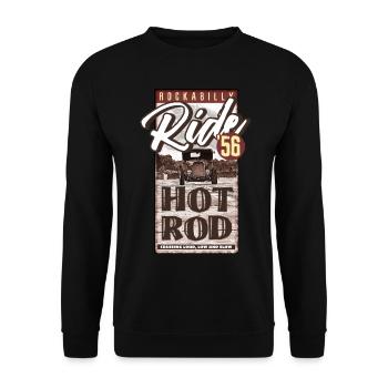 Balade Rockabilly 56 - Sweat-shirt Unisexe - noir - Devant - Alina (178cm) & Michal (187cm)