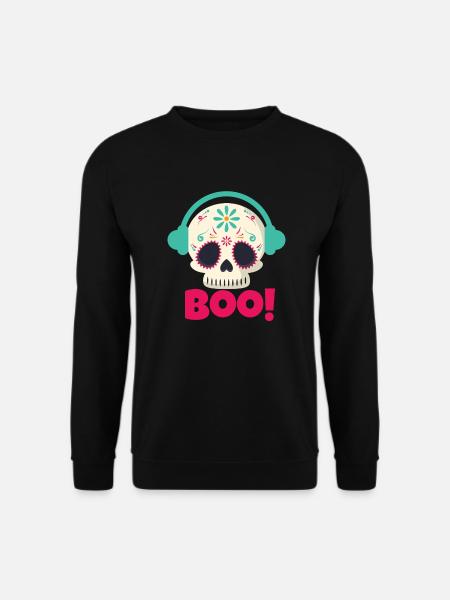 Boo Skull - Unisex Sweatshirt - black