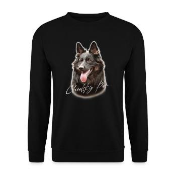 Chodsky Pes - Unisex Pullover - Schwarz - Vorne - Alina (178cm) & Michal (187cm)