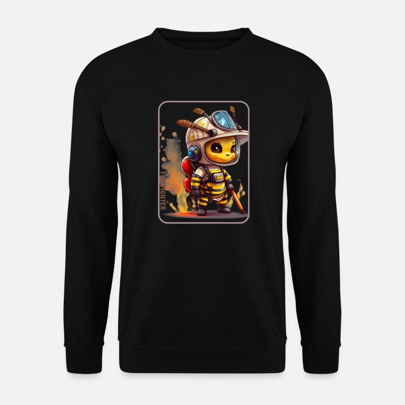 Bee firefighter - Unisex Sweatshirt - black