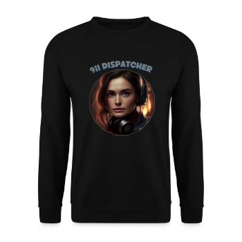 Bediener, Disponenten, Frauen - Unisex Pullover - Schwarz - Vorne - Alina (178cm) & Michal (187cm)