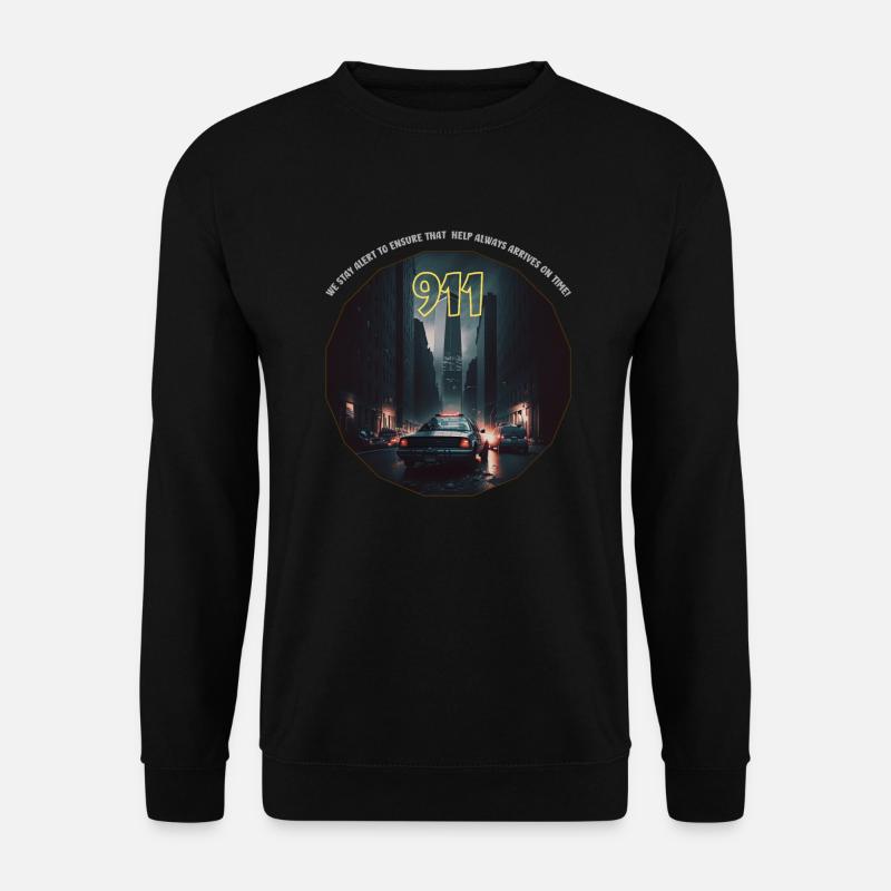 Kommt immer pünktlich an! - Unisex Pullover - Schwarz