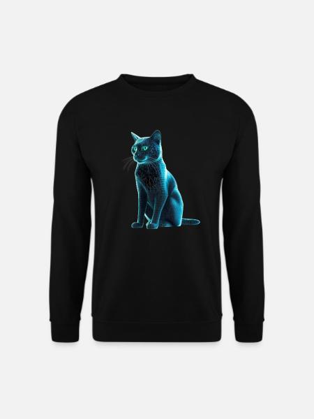 Cyber Kitty - Unisex Sweatshirt - black