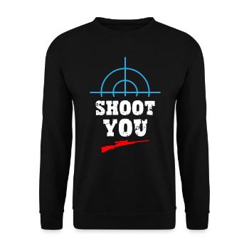 Shoot You - Sniper - Sweat-shirt Unisexe - noir - Devant - Alina (178cm) & Michal (187cm)
