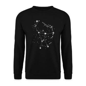 Orion, étoiles - Sweat-shirt Unisexe - noir - Devant - Alina (178cm) & Michal (187cm)