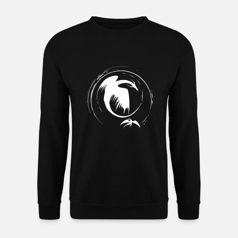 Flying dragons - Unisex Sweatshirt - black