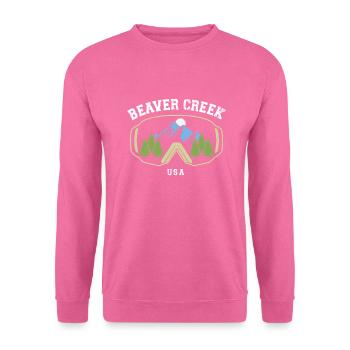 Beaver Creek Colorado Ski Resort Berg-Souvenir - Unisex Pullover - Pink - Vorne