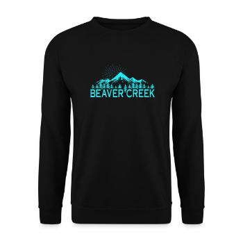 Beaver Creek Colorado Ski Resort Berg-Souvenir - Unisex Pullover - Schwarz - Vorne - Alina (178cm) & Michal (187cm)