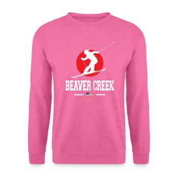 Beaver Creek Colorado Ski Resort Berg-Souvenir - Unisex Pullover - Pink - Vorne