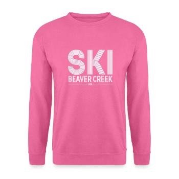 Beaver Creek Colorado Ski Resort Berg-Souvenir - Unisex Pullover - Pink - Vorne