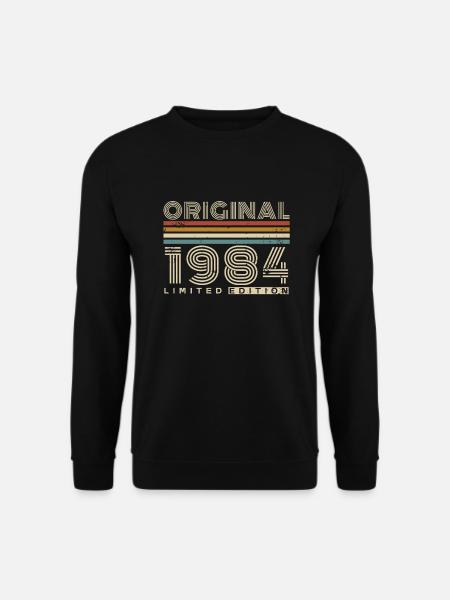 1984 Jahrgang Vintage Retro Geburtstag Geschenk - Unisex Pullover - Schwarz