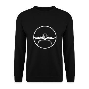 Scooter scooter moped Schwalbe Simson gift - Unisex Sweatshirt - black - Front - Alina (178cm) & Michal (187cm)