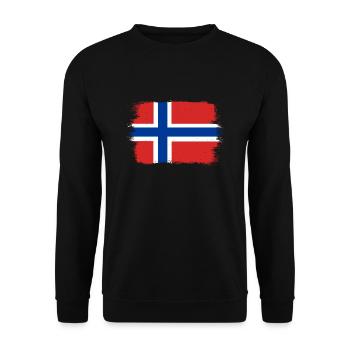 Norway Flag Scandinavia Norwegian Flag - Unisex Sweatshirt - black - Front - Alina (178cm) & Michal (187cm)