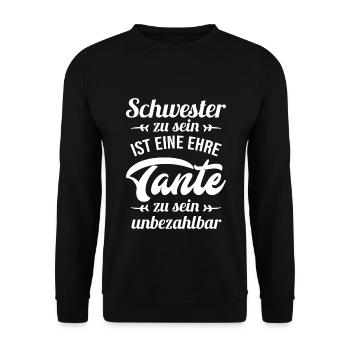 Meilleure soeur et tante - Nephew Niece Baby Team - Sweat-shirt Unisexe - noir - Devant - Alina (178cm) & Michal (187cm)