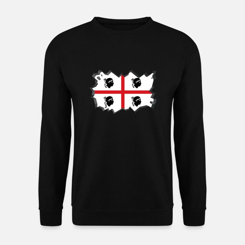Drapeau de la Sardaigne Drapeau de la Sardaigne Drapeau de la Sardaigne - Sweat-shirt Unisexe - noir