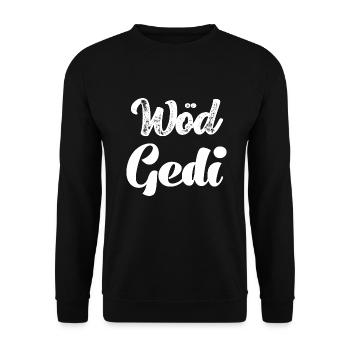 Wöd Gedi Bester Gedi sein Patenonkel fragen Taufe - Unisex Pullover - Schwarz - Vorne - Alina (178cm) & Michal (187cm)