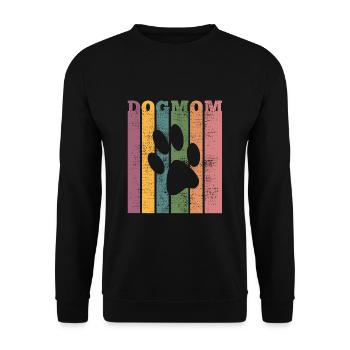 DogMom Dog Labrador Agility Poodle Dog Shirt - Unisex Sweatshirt - black - Front - Alina (178cm) & Michal (187cm)