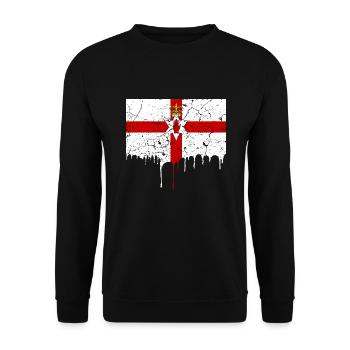 Northern Ireland flag - Unisex Sweatshirt - black - Front - Alina (178cm) & Michal (187cm)