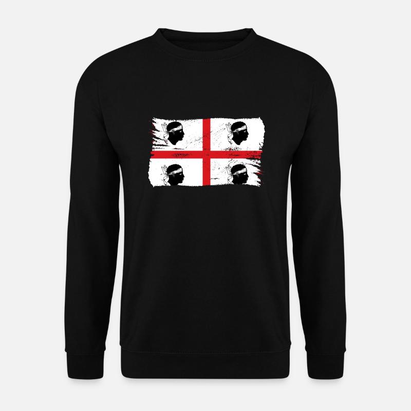 Drapeau de la Sardaigne Drapeau sarde Drapeau de la Sardaigne - Sweat-shirt Unisexe - noir