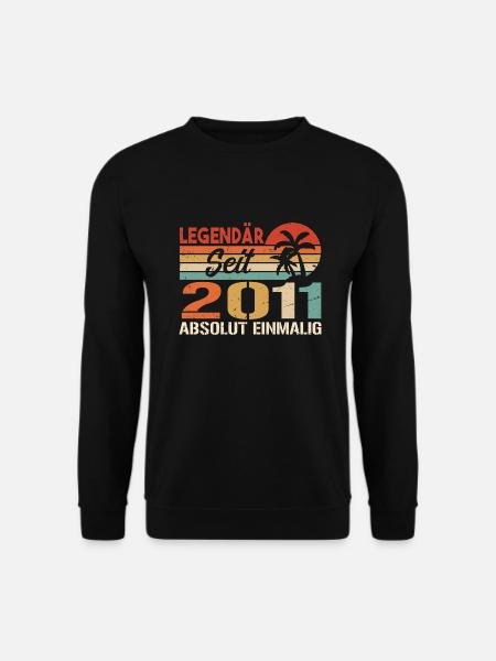Original 2011 Jahrgang Vintage Geburtstag 2011 - Unisex Pullover - Schwarz