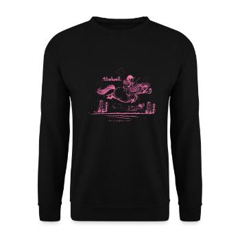 PoneySaut Rose Thelwell Dessin - Sweat-shirt Unisexe - noir - Devant - Alina (178cm) & Michal (187cm)