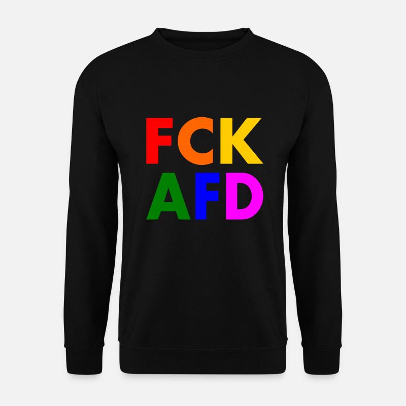Fck afd - Unisex Pullover - Schwarz
