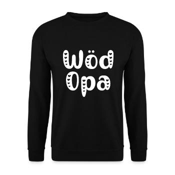 Wöd Opa Österreich bester Opa Großvater Österreich - Unisex Pullover - Schwarz - Vorne - Alina (178cm) & Michal (187cm)