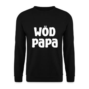 Wöd Papa Toller Papa Österreich Vatertag Vater - Unisex Pullover - Schwarz - Vorne - Alina (178cm) & Michal (187cm)