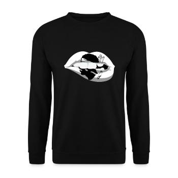 Corsica Flag Corsica Flag Corsica Corsica - Unisex Sweatshirt - black - Front - Alina (178cm) & Michal (187cm)