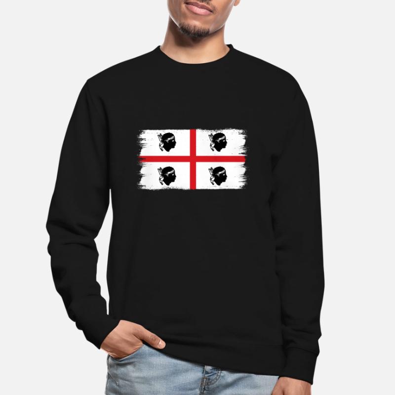 Drapeau de la Sardaigne Drapeau sarde Drapeau de la Sardaigne Sweat-shirt Unisexe