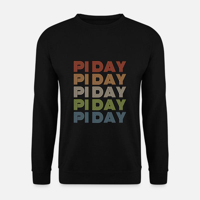 Retro Pi Day 2024 - Unisex Pullover - Schwarz