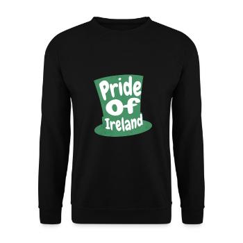 Pride Of Ireland: Embrace Celtic Charm & Tradition - Unisex Sweatshirt - black - Front - Alina (178cm) & Michal (187cm)