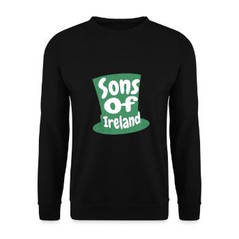 Sons Of Ireland: Embrace Celtic Charm & Tradition - Unisex Sweatshirt - black - Front - Alina (178cm) & Michal (187cm)