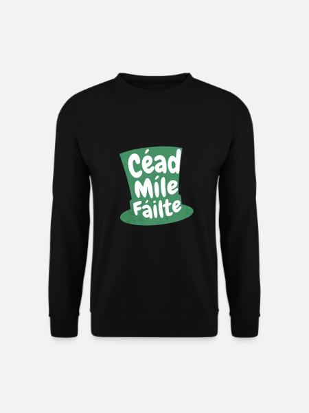 Céad Míle Fáilte: Embrace Celtic Charm & Tradition - Unisex Sweatshirt - black