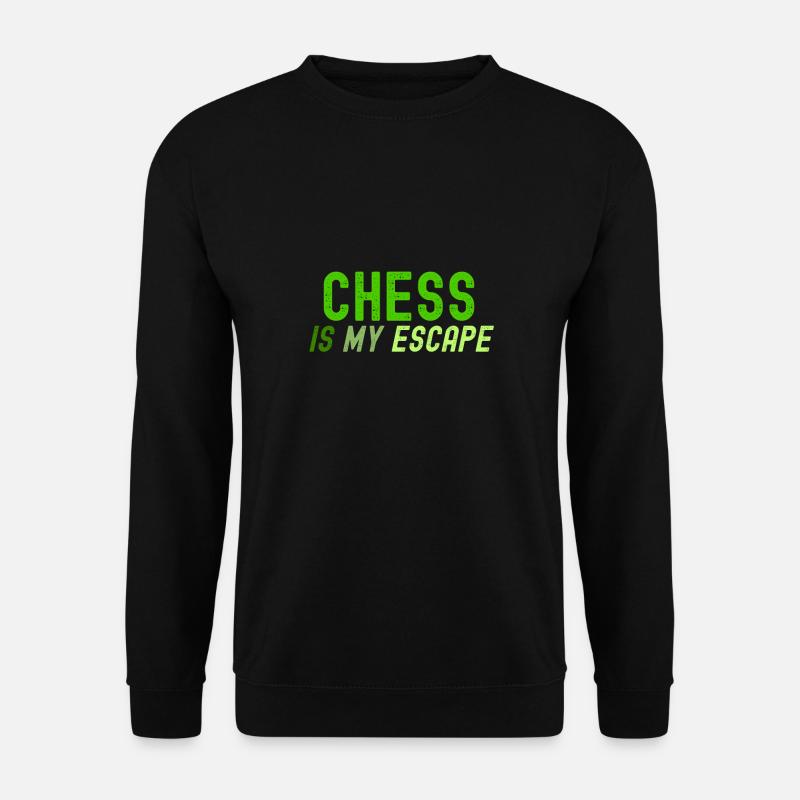 Chess Is My Escape - Unisex Sweatshirt - black