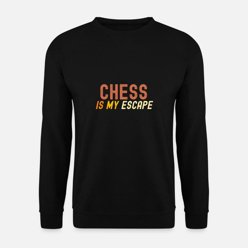Chess Is My Escape - Unisex Sweatshirt - black