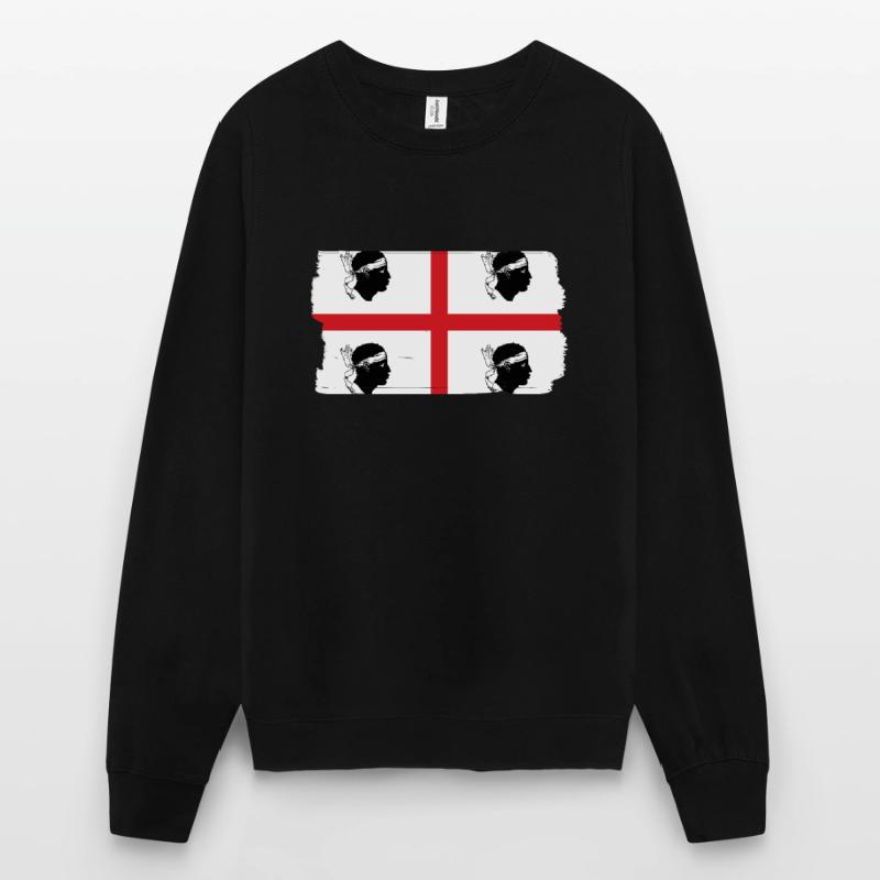 Drapeau de la Sardaigne Drapeau sarde Drapeau de la Sardaigne Sweat-shirt Unisexe