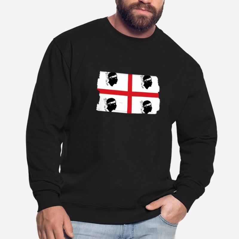 Drapeau de la Sardaigne Drapeau sarde Drapeau de la Sardaigne Sweat-shirt Unisexe