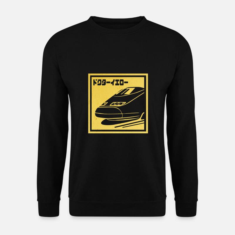 Japanischer Shinkansen "Doctor Yellow" - Unisex Pullover - Schwarz