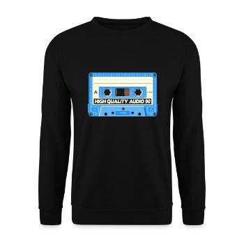 cassette - Sweat-shirt Unisexe - noir - Devant - Alina (178cm) & Michal (187cm)