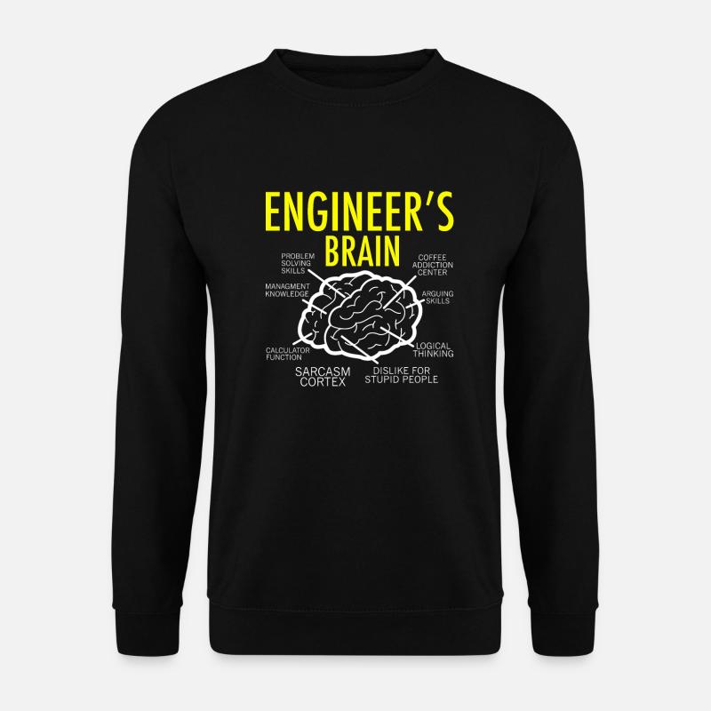 Engineer brain - Unisex Sweatshirt - black