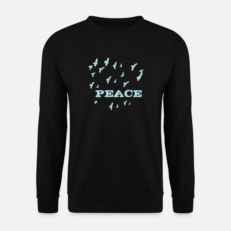 Peace - Unisex Pullover - Schwarz