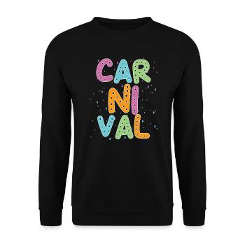 Fasching - Unisex Pullover - Schwarz - Vorne - Alina (178cm) & Michal (187cm)