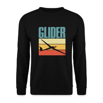 planeur - Sweat-shirt Unisexe - noir - Devant - Alina (178cm) & Michal (187cm)