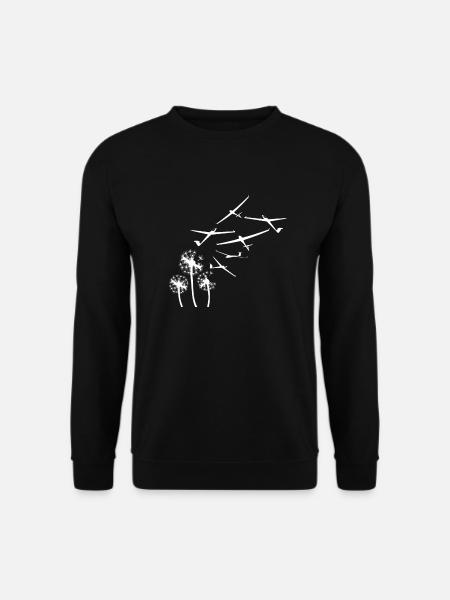 Segelflugzeug - Unisex Pullover - Schwarz